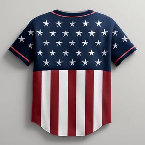 Wholesale USA Size Breathable Moisture Wicking Blank Baseball Uniform <b>T</b>-<b>shirts</b> Heat-Transfer Printed Logo Name Men's Embroidery - Product Image 3