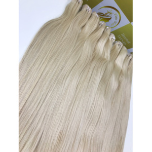 Venta caliente máquina trama 613 blanqueado color Super doble 8-40 pulgadas extensiones de cabello humano crudo cutícula alineada vietnamita - Product Image 1