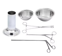 Kit d'instruments de diagnostic vétérinaire professionnel en acier inoxydable de qualité médicale pour l'insertion et l'extraction d'IUD