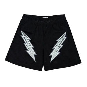 Shorts de sport en maille de haute qualité grande taille pour hommes logo personnalisé respirant Shorts de course de sport à transfert de chaleur prix raisonnable - Product Image 5