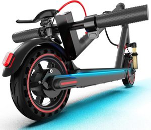 Trottinette électrique pour adultes, pneus mi-range mph, suspension avant double, pliable, éclairage latéral intégré - Product Image 1