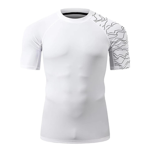 Camisetas de Compresión Deportivas de Manga Corta de Secado Rápido para Hombre, para Entrenamiento Deportivo y Fitness, para Adultos - Product Image 1