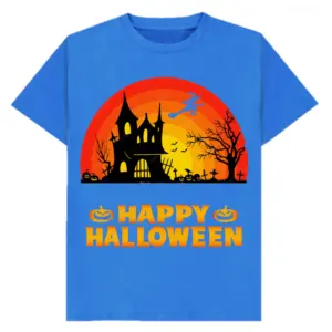 Camiseta de Halloween para hombre, ropa profesional de algodón supersuave con estampado de terror y cuello redondo, a precio de oferta