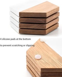 Handcrafted Wood Marble <b>Table</b> <b>Coaster</b> for Dining <b>Table</b> Wedding Christmas Decoration Family Gathering Parties - Product Image 4