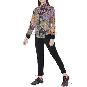 Latest Design <b>Women</b> Printed Tracksuit Zipper <b>Women</b> Printed Tracksuit 100%Cotton <b>Women</b> Printed Tracksuit - Product Image 4