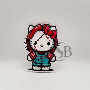 Azulejos de pestañas acrílicas con logotipo personalizado de Halloween con imanes para pinzas, azulejos de pestañas con personaje de dibujos animados de terror sostenible con logotipo personalizado - Product Image 2