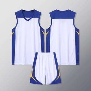 Conjuntos de Ropa Deportiva de Baloncesto para Hombre, Transpirable, para Entrenamiento, Diseño de Sublimación en Blanco al por Mayor - Product Image 3