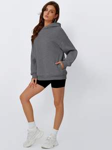 Sweat à capuche surdimensionné à épaules tombantes avec logo personnalisé unisexe Vintage Stone Acid Wash Distressed Sweatshirt Paint Splatter Streetwear Style - Product Image 5