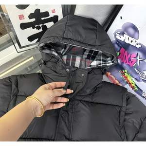 Unisex Winter Outdoor Puffer Jacket New Fashionable <b>Hooded</b> Front Logo Thickened Waterproof Windproof High Quality - Product Image 6
