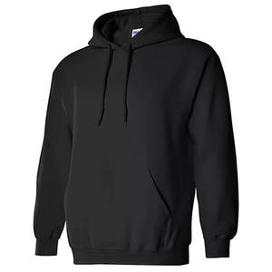 Sweat à capuche urbain vintage d'hiver pour hommes femmes effet lavé brodé poche kangourou 100% coton teint uni pour la conception d'impression bouffante - Product Image 5