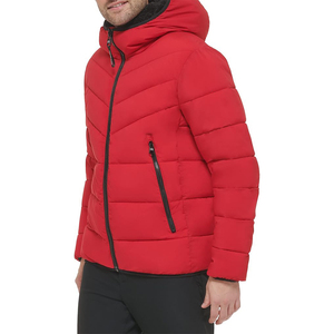 High Street Veste d'hiver surdimensionnée personnalisée pour hommes avec col montant Logo OEM Manteau en duvet rembourré - Product Image 3