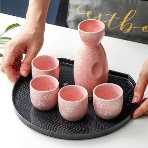 Bandeja semicircular de plástico grande personalizada, vajilla elegante para restaurante japonés, diseño de flor de cerezo para servir comida - Product Image 2