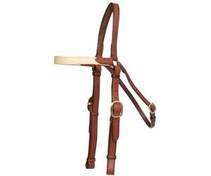 La bride rembourrée Barcoo est fabriquée à partir du cuir de vachette le plus fin et est tannée à l'aide d'un processus de tannage des noyaux végétaux. - Product Image 2