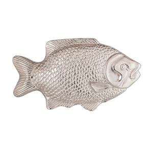 Bandeja de servicio de mesa de aluminio antiguo hecha a mano, diseño de pescado, recogedor de cenizas, soporte para cenizas, forma personalizada fundida para un uso cómodo - Product Image 5