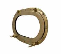 Fenêtre de bateau en laiton trappe de haute qualité hublot en acier inoxydable/fournitures marines hublots marins de forme ovale/décor marin de fenêtre