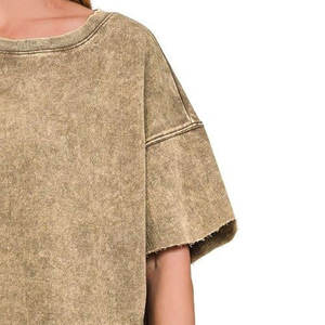 เสื้อยืดสตรีทแวร์พิมพ์โลโก้ตามสั่งสำหรับผู้หญิง - Product Image 6