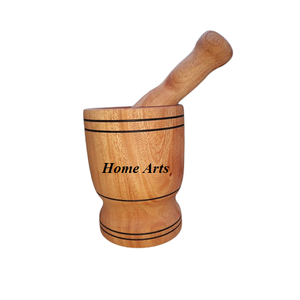 Mortero y Maja de madera de nuevo diseño, forma redonda, tamaño personalizado, mortero y MAJA para proveedor mayorista - Product Image 5