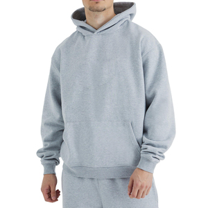 Ensembles de streetwear d'hiver unisexe avec logo personnalisé surdimensionné 100% pantalon de survêtement respirant en polaire de coton sweat à capuche avec cordon de serrage sweat-shirt à capuche - Product Image 4