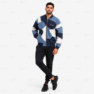 OEM Men’s Denim <b>Jackets</b> Custom Wholesale Vintage Washed Denim <b>Jacket</b> for Men Blue Black <b>Trucker</b> Streetwear Casual Workwear - Product Image 3