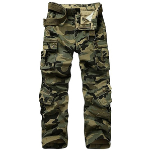 Vente en gros Pantalon cargo camouflage personnalisé multi-poches droit d'extérieur avec cordon de serrage Pantalon élastique pour homme Pantalon de survêtement pour homme - Product Image 1