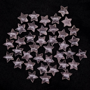 Piedra preciosa en forma de estrella tallada a mano suave de cuarzo rosa Natural para joyería 10mm tallado de cuarzo rosa cuentas de piedras preciosas sueltas al por mayor - Product Image 4