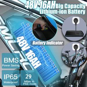 Vélo de montagne électrique à gros pneus de 26 pouces, vélo de ville électrique à double moteur, 2000w, 48v, 22,4ah, livraison rapide aux états-unis - Product Image 3