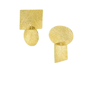 Dernières boucles d'oreilles en alliage de laiton occidental cerceau Europe et ensemble de bijoux incrustés pour lehenga et vente en gros de boucles d'oreilles géométriques indiennes - Product Image 5