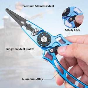 Pince de pêche à poignée ergonomique pour une utilisation à une main Pince de pêche antirouille avec outil de suppression de crochet - Product Image 5