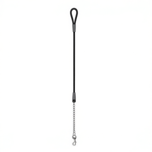 Laisse ronde pour chien CORREA en nylon avec chaîne métallique pour propriétaires d'animaux - Product Image 3