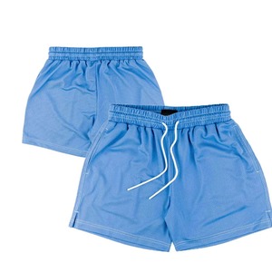 Comfortable Men's <b>Mesh</b> Running Shorts with Adjustable Waistband for Optimal Fit - Product Image 1