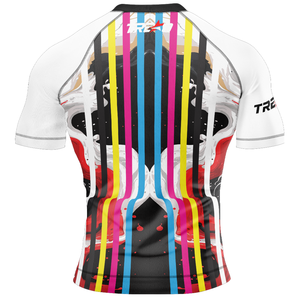 เสื้อกีฬา MMA แบบบีบรัดสำหรับผู้ชาย, เสื้อกีฬากันผดผื่นน้ำหนักเบาป้องกันผื่นปี2025-26เนื้อผ้าทนทานออกแบบโลโก้ได้ตามต้องการ - Product Image 4