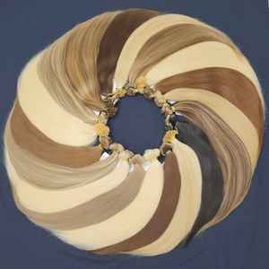 Extensions de cheveux humains vierges vietnamiens de luxe I-Tip Kinky Flat Tip, double trame machine, vente en gros, Toupee Corp T05 Invisible - Product Image 3