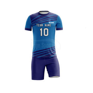 Kit de uniforme de fútbol de 100% poliéster de secado rápido personalizado, conjunto de ropa de fútbol para hombres y mujeres, impresión por sublimación, equipo deportivo personalizado - Product Image 2