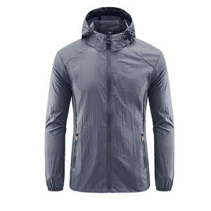 Veste fine respirante à séchage rapide et anti-UV pour homme, randonnée, pêche, cyclisme, sport, coupe-vent à capuche - Product Image 4