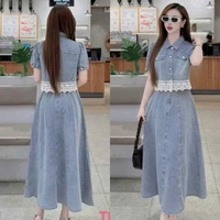 Ensemble jean deux pièces long pour femme – Confortable, naturel, tendance, lavable – Emballage personnalisé – Fabricant vietnamien