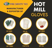 Gant blanc à double paume 28OZ avec gantelet et sangle d'articulation gants de sécurité/gants de travail industriel en gros aux États-Unis TX