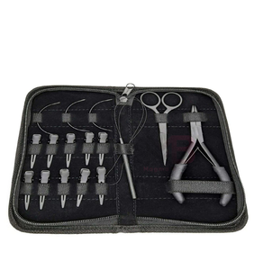 Kit d'outils professionnels de haute qualité en acier inoxydable pour extensions de cheveux avec pinces crocodiles et outils capillaires essentiels - Product Image 2