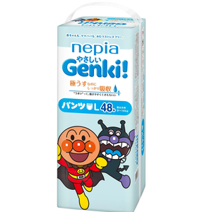 Ventes en gros Bébés Produits Fluff Pulp Imprimé Nepia Genki Japon Couches 6000g Doux Respirant Nepia Genki bébés couches - Product Image 2