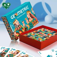 Cartes à Jouer Personnalisées de Haute Qualité avec Impression Graphique Géométrique pour Papier 310 g/m² 58x88mm 54 Cartes Vernis à Base d'Eau