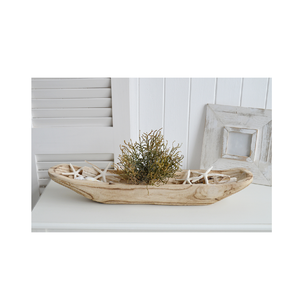 Décoratif rustique pain longs bols décor bois blanc couleur Offre Spéciale sculpté à la main pour la décoration de centre de table - Product Image 6