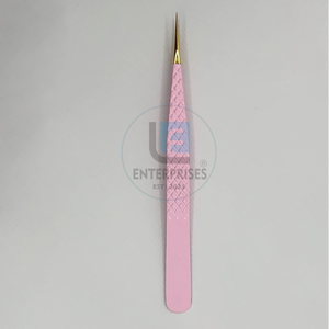 Pince à épiler classique OEM pour cils - Acier inoxydable de haute qualité, durable, précision optimale, prise en main parfaite, longueur 12 cm, pointe lisse, usage professionnel en salon - Product Image 1