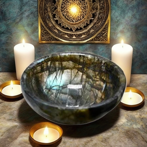 Cuenco de piedra de cristal de labradorita Feng Shui pulido, venta al por mayor, suministro a granel para decoración de meditación espiritual, cristales curativos, piedras preciosas - Product Image 2
