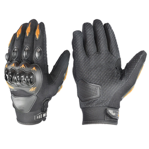 Gants de moto en cuir respirant, gants de course à moto, gants de vélo avec écran tactile pour hommes - Product Image 2
