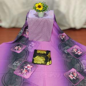 Tela Jacquard de Primera Calidad con Diseño Floral de Bloques Dirac, Estilo Alemán, para Vestidos de Novia para Niñas - Product Image 1