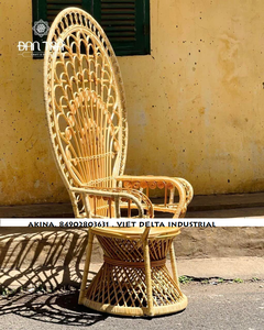 Venta al por mayor de sillas de ratán en forma de pavo real de ratán natural hecho a mano y muebles de alta gama - Product Image 2