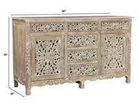Armoire de salon moderne extensible en bois massif sculpté, grande capacité, 5+ tiroirs, de haute qualité, durable et écologique, vente en gros