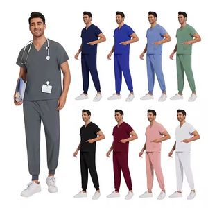 Uniformes de hospital al por mayor ropa de enfermería bonita transpirable para hombres conjuntos de uniformes de enfermería uniformes de médicos de hospital personalizados - Product Image 6