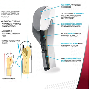 Guantes de competición de boxeo con cordones de grado profesional especiales para los luchadores Guante de cuero sintético de alta calidad con servicio OEM - Product Image 4