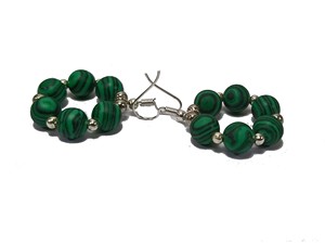 High Hit Malachite Boucles D'oreilles Perles À Facettes Guérison Pierres Précieuses Cristal De Mode Bijoux Boucles D'oreilles Ensemble Bijoux pour Femmes Grossiste - Product Image 5
