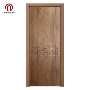 Puerta Interior Precolgada de Madera Compuesta de Plástico y PVC, Puerta Impermeable de WPC para Hoteles, Villas, Hogares y Suministros Comerciales - Product Image 1